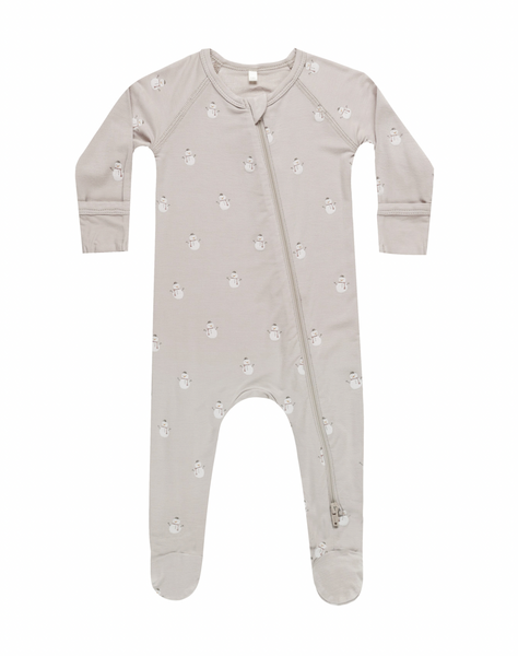 Snowman Zip Footie/PJ