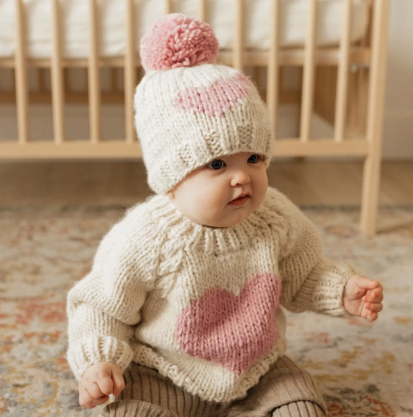 Pink Heart Sweater