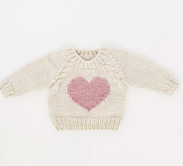 Pink Heart Sweater