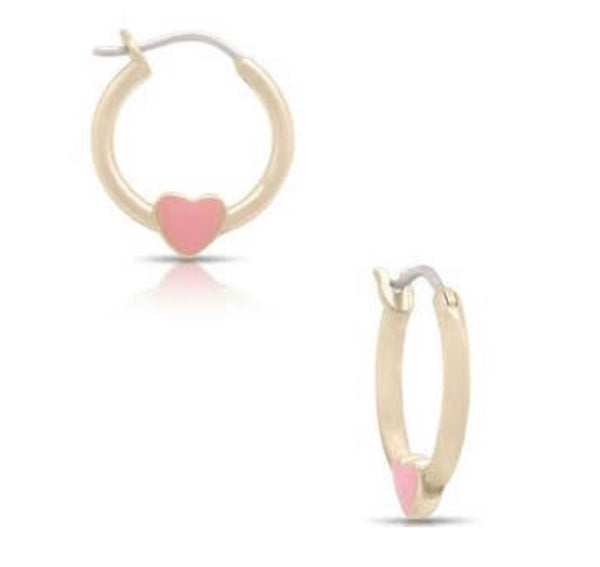 Lily Nily Heart Hoop Earrings